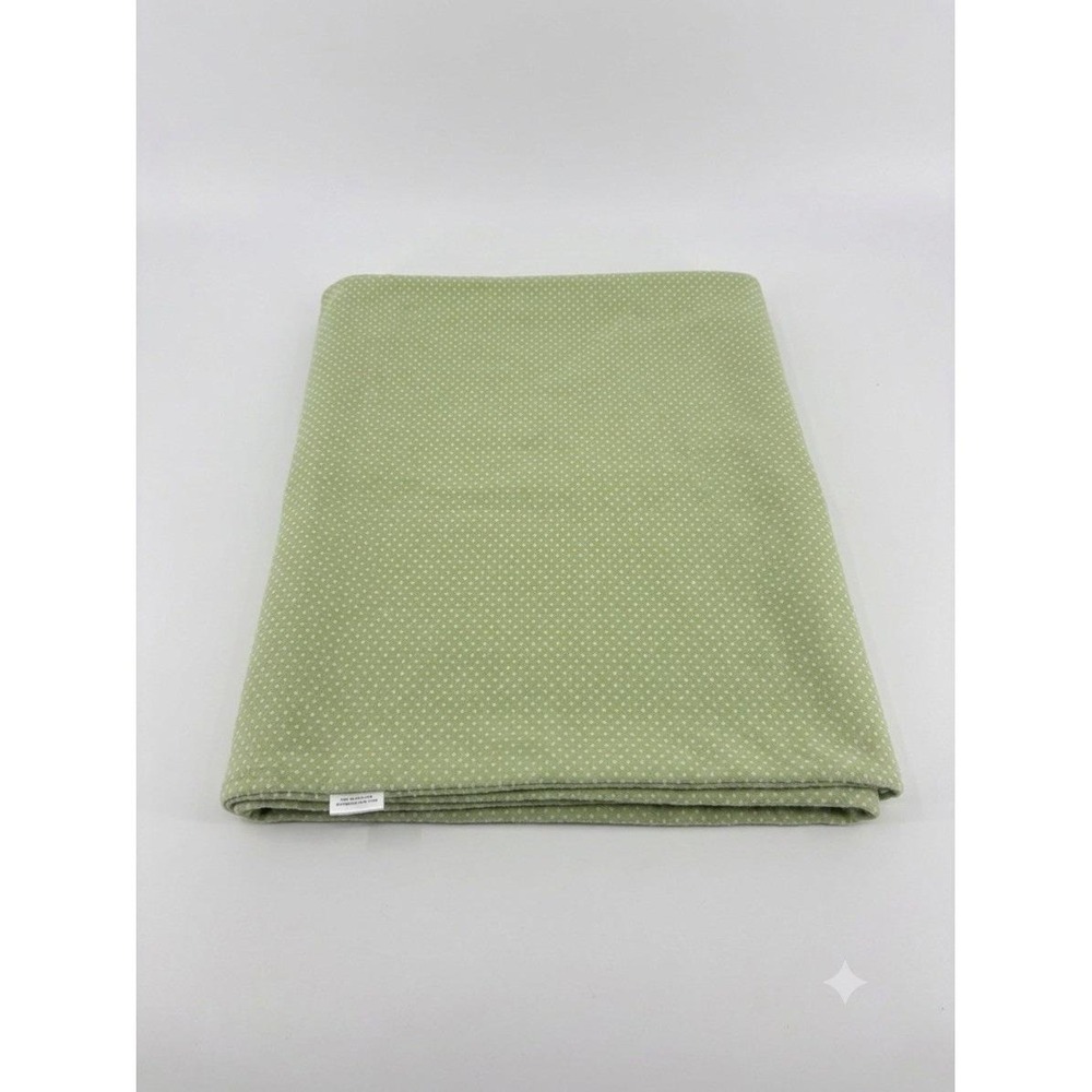 Vintage Amy Coe Pastel Green Striped Cotton Baby Blanket 36x34 Limited Edition